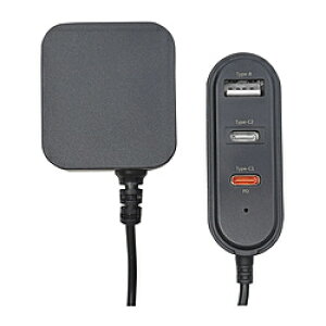 ���X�^�o�i�i AC�[�d�� 1.2m���� Type-C×2 Type-A×1 PD20W �`���R�[���O���[ R12AC2CA20W01CGRY �m3�|�[�g /USB Power Delivery�Ή� /Smart IC�Ή��n R12AC2CA20W01CGRY
