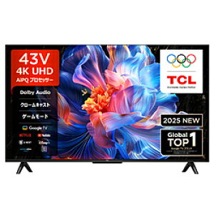 TCL(�e�B�[�V�[�G��) 4K�t���e���r P6K�V���[�Y 43P6K �m43V�^ /Bluetooth�Ή� /4K�Ή� /BS�ECS 4K�`���[�i�[���� /YouTube�Ή��n 43P6K �y���͂������w��s�z