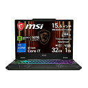 MSI(エムエスアイ) Cyborg-15-B13WGKG-5070JP ゲーミングPC（ノート） オデッセイグレイ ＆ スケルトン ［15.6型 /Windows11 Home /intel Core i7 /メモリ：32GB /SSD：1TB /日本語版キーボード /2026年4月モデル］ CYBORG15B13WGKG5070