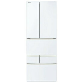 TOSHIBA(東芝) 冷蔵庫 VEGETA（ベジータ）FHシリーズ グランホワイト GR-A600FH(EW) ［68.5cm /601L /6ドア /観音開きタイプ /2026年］【基本設置料金セット】 GRA600FHEW 【お届け日時指定不可】