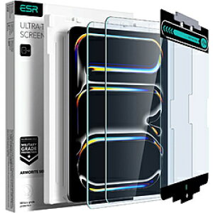 ESR 13�C���`iPad Pro�iM5/M4�j�p �����K���X�X�N���[���ی�t�B�����i2�����j ESR Armorite Screen Protector iPad Pro 13 M4 ArmoritScreenProtect