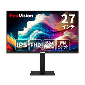 FEUVISION USB-C�ڑ� PC���j�^�[ �G���g���[�V���[�Y FSID27BF1AE �u���b�N EW-FSID27BF1AE �m27�^ /�t��HD(1920×1080) /���C�h /120Hz�n EWFSID27BF1AE