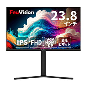 FEUVISION PC���j�^�[ �G���g���[�V���[�Y FSID24BF0A �u���b�N EW-FSID24BF0A �m23.8�^ /�t��HD(1920×1080) /���C�h /100Hz�n EWFSID24BF0A