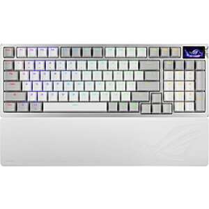 ASUS(�G�C�X�[�X) �Q�[�~���O�L�[�{�[�h�{���X�g���X�g(���s�b�h�g���K�[�Ή�) ROG Azoth 96 HE Lite �u���b�N ROG/AZOTH/96/HFX2/WH �m�L���E���C�����X /Bluetooth�EUSB-A�{USB-C�n ROGAZOTH96HFX2WH