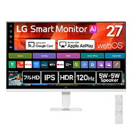 LG(エルジー) PCモニター LG Smart Monitor AI ホワイト 27U511SB-W ［27型 /フルHD(1920×1080) /ワイド…