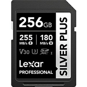 LEXAR Lexar SDXC�J�[�h Professional SILVER PLUS�V���[�Y V30 UHS-I U3 �Ǐo���x �ő�255MB/s LSDSIPL256G-BNNPJ [256GB] LSDSIPL256G-BNNPJ �m256GB�n LSDSIPL256G-BNNPJ