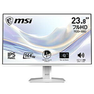 MSI(�G���G�X�A�C) PC���j�^�[ �z���C�g PRO MP243W E14 �m23.8�^ /�t��HD(1920×1080) /���C�h /144Hz�n PROMP243WE14