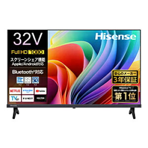 Hisense(�n�C�Z���X) �t���e���r �n�C�Z���X 32A4S �m32V�^ /Bluetooth�Ή� /�t���n�C�r�W���� /YouTube�Ή��n 32A4S