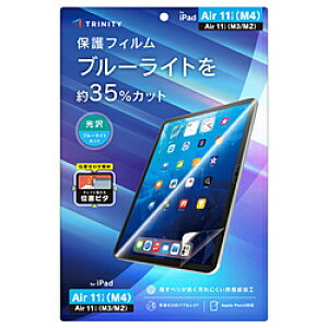 �g���j�e�B 11�C���`iPad Air�iM4/M3/M2�j�p �u���[���C�g�ጸ ��ʕی�t�B���� �ʒu�s�^ ���� TR-IPD26AS-PFI-BCCC TRIPD26ASPFIBCCC