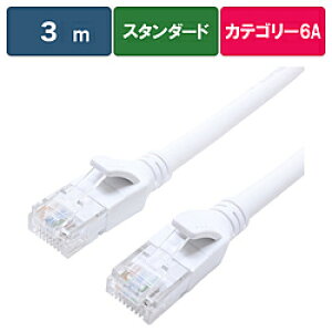 �r�b�N�A�C�f�A BIM-LC6A1STD300W LAN�P�[�u�� Cat6A �X�^���_�[�h 3m �z���C�g �z���C�g �m3m /�J�e�S���[6A /�X�^���_�[�h�n BIMLC6A1STD300W