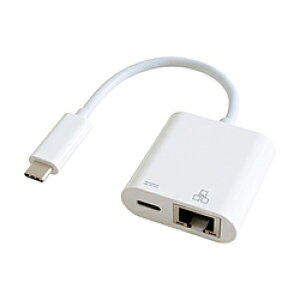 GOPPA LAN�ϊ��A�_�v�^ [USB-C �I�X�����X LAN /USB-C���X���d /PD100W] 1Gbps�Ή�(Chrome/iPadOS/iOS/Mac/Windows�Ή�) �z���C�g GP-CR45H100/W �m1Giga�Ή��n GPCR45H100W