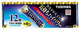 TOSHIBA(東芝) 【単4形】アルカリ乾電池「IMPULSE」（12本入り・まとめパック） LR03H 12MP LR03H12MP