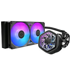 �N�[���[�}�X�^�[ ����CPU�N�[���[ 120mm�t�@��x2 [LGA1851/1700/1200/1156/1155/1151/1150�EAM5/AM4] ML 240 Atmos II VRM Fan ARGB �u���b�N MLX-D24M-A25SZ-V1 MLXD24MA25SZV1