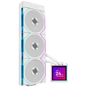 LIANLI CPU�N�[���[ 120mm�t�@��x3 [LGA1851/1700�EAM5/AM4] HydroShift II LCD-S 360 TL �z���C�g GHS2LCDS36TW GHS2LCDS36TW