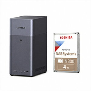 UGREEN UGREEN NASync DH2300 + ����HDD N300 4TB×1 �o���h���Z�b�g 26213 26213