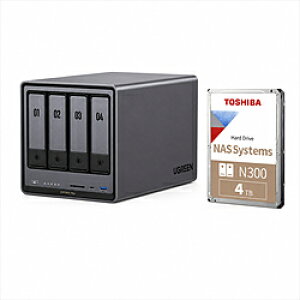 UGREEN UGREEN NASync DXP4800 Plus + ����HDD N300 4TB×1 �o���h���Z�b�g 26147 26147