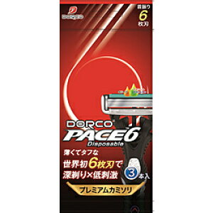 ドルコ ドルコ PACE6 ディスポ(6枚刃使い捨てカミソリ) 3個入