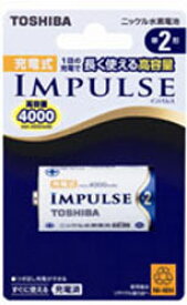 TOSHIBA(東芝) 【単2形】ニッケル水素充電池「IMPULSE」（1本入り）TNH-2A TNH2A