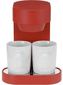 プラマイゼロ XKC-V110-R レッド　コーヒーメーカー（2杯分） XKCV110