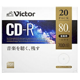 VERBATIMJAPAN 音楽用CD-R 700MB 80分 20枚 AR80FP20J1 AR80FP20J1 【864】