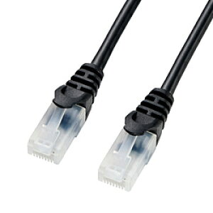 SANWA SUPPLY(�T�����T�v���C) �J�e�S���[5e�@�@LAN�P�[�u���@�i�u���b�N�E10m�j�@LA-Y5TS-10BK LAY5TS10BK