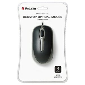 VERBATIMJAPAN �L���}�E�X[USB 1.5m�EMac�^Win]�@DESKTOP OPTICAL MOUSE�i3�{�^���E�u���b�N�j�@MUSDOZV1 [���w��] MUSDOZV1