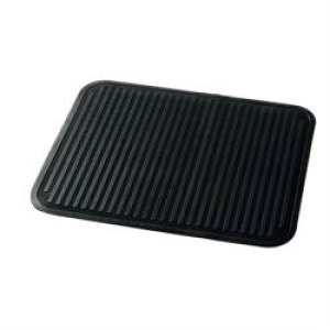 BONFORM 6368-08BK カーマット フラットマット 軽/普通車用 リア用1枚入り 防水 丸洗いOK ズレ防止加工 サイズ:42×35cm カラー:ブラック