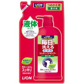 【ライオン商事 LION PET】ライオン ペットキレイ 毎日でも洗えるリンスインシャンプー 愛犬用 つめかえ用 400ml