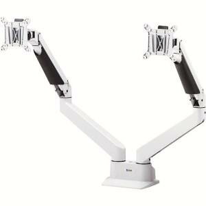 【サンワサプライ SANWA SUPPLY】水平垂直多関節液晶モニターアーム(2面・ホワイト) CR-LA1302WN2