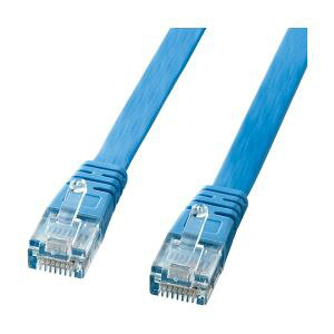 �y�T�����T�v���C SANWA SUPPLY�zUTP�G���n���X�h�J�e�S��5�����t���b�g�P�[�u��(���C�g�u���[�E10m) LA-FL5-10LBK