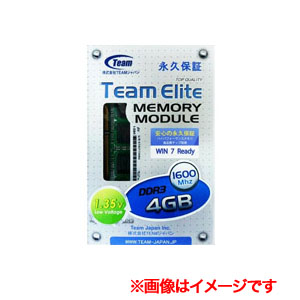 【チーム(Team)】1.35V低電力モデル SO DIMM ノートPC用 DDR3-1600 PC3-12800 4GB TSD3L4G1600C11