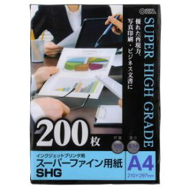 【オーム電機 OHM】オーム電機 スーパーファイン用紙 A4 200枚入 01-3269 PA-PSF-A4/200