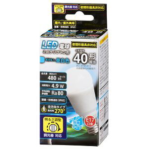 �y�I�[���d�@ OHM�z�I�[���d�@ LED�d�� �~�j�N���v�g���` E17 40�`���� �����F �h�J 06-1878 LDA5N-G-E17/D G11