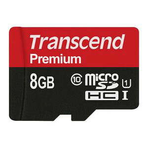 ygZh TranscendzgZh TS8GUSDCU1 }CNSD microSDHCJ[h 8GB adapter U1 Transcend
