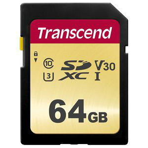 ygZh TranscendzgZh TS64GSDC500S SDJ[h 64GB UHS-I U3 MLC Transcend