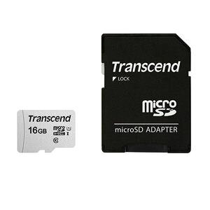 ygZh TranscendzgZh TS16GUSD300S-A }CNSDJ[h 16GB microSD w/ adapter UHS-I U1 Transcend