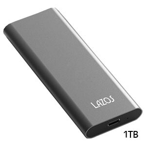 【lazos】lazos L-S1T-G2 ポータブルSSD 1TB 超高速モデル USB3.1 Gen2/Gen1 USB 3.0 USB2.0