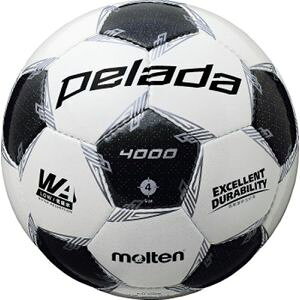 【モルテン Molten】モルテン ペレーダ4000 WH/MBK 4号 検定球 サッカーボール F4L4000