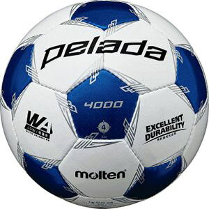 【モルテン Molten】モルテン ペレーダ4000 WH/Mブルー 4号 検定球 サッカーボール F4L4000WB
