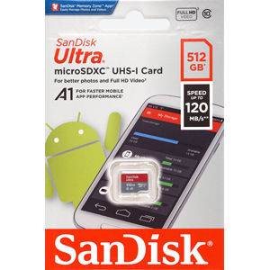メール便3個まで対象商品 サンディスク SanDisk 海外パッケージ マイクロSDXC 512GB SDSQUA4-512G-GN6MN 期間限定の激安セール microsdカード 誕生日 お祝い Class10 UHS-I
