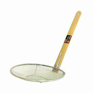 【カンダ】カンダ SD 18-8 竹柄 そば揚げ 縦型 21cm 6.5メッシュ