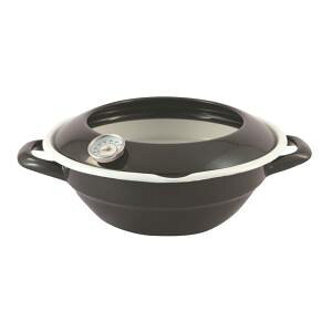 ハニーウェア 天ぷら鍋 温度計付 24cm TP-24・BK