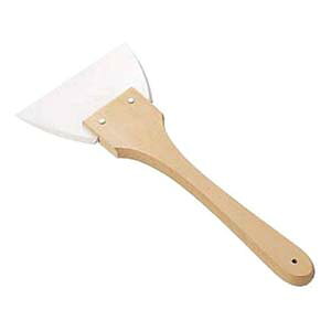 【カンダ】カンダ KD 木柄 三角 シリコン ゴムヘラ 長柄 大 120mm