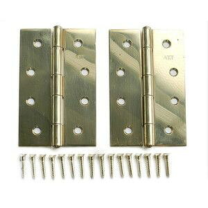 【ハイロジック HILOGIK】ハイロジック P-658 真鍮蝶番 102mm 2枚入 00071658-001