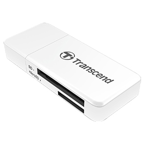 メール便3個まで対象商品 入荷予定 トランセンド 定番キャンバス Transcend USB3.0 TS-RDF5W カードリーダーライター ホワイト