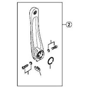 �y�V�}�m SHIMANO�z�V�}�m SHIMANO Y1LE98040 ���N�����N 175mm �u���b�N FC-M591-L�p