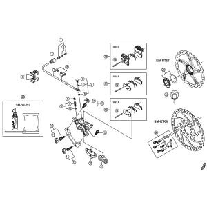 �y�V�}�m SHIMANO�z�V�}�m SHIMANO Y8K198010 ���b�N�����O & �ԍ� SM-RT81�p
