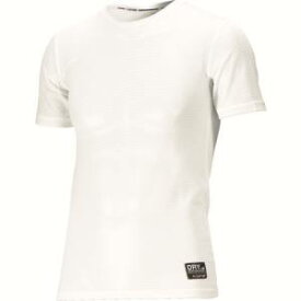 【カジメイク】カジメイク 8821 クレーターメッシュ クルーネック半袖シャツ ホワイト Lサイズ 8821-01-L