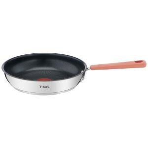 【ティファール T-FAL】ティファール G72904 オプティスペースIH ステンレス フライパン 24cm T-FAL
