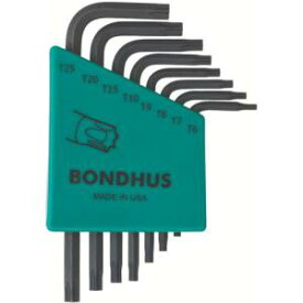 【ボンダス BONDHUS】ボンダス TLXS8S トルクス L-レンチ ショート セット8本組 T6-T25 BONDHUS
